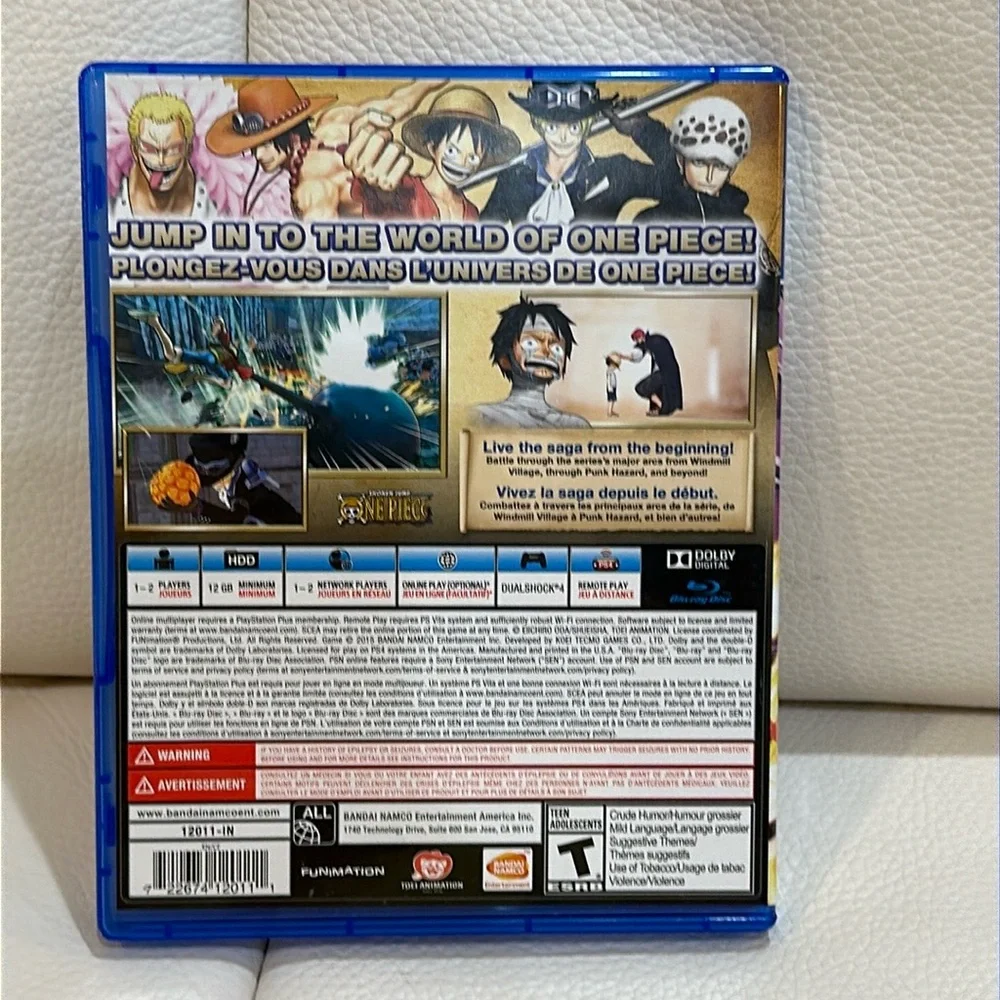 PS4 ONE PIECE: PIRATE WARRIORS 3 Game